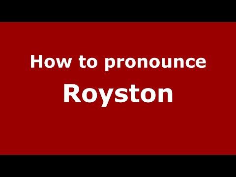 How to pronounce Royston