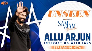 Allu Arjun On Sam Jam  Unseen  AA Interacting With