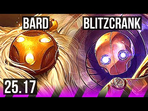 BARD & Ezreal vs BLITZCRANK & Kai'Sa (SUP) | KR Challenger | 25.17