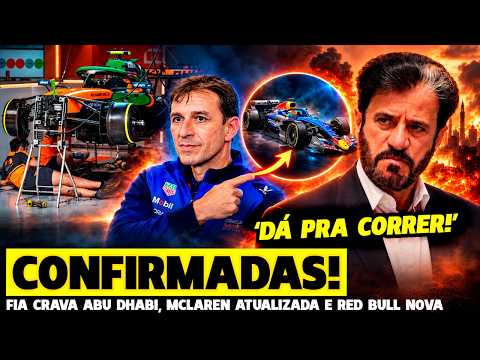 🚨FIA CONFIRMA GP DE ABU DHABI E CATAR, MCLAREN ATUALIZADA E RED BULL NOVA | FÓRMULA 1