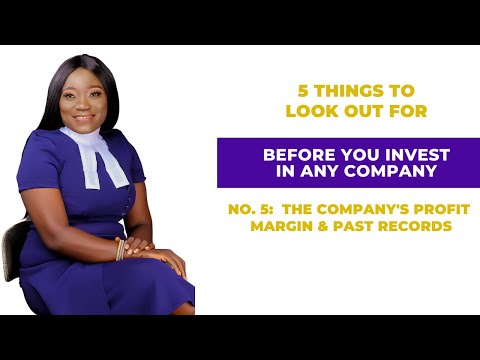 No.5-The Company's Profit Margin/past Records | 5 THINGS TO LOOK OUT FOR