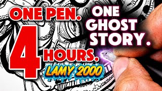 A TRUE Ghost Story Told Over a 4-Hour Fountain Pen Drawing… | Lamy 2000