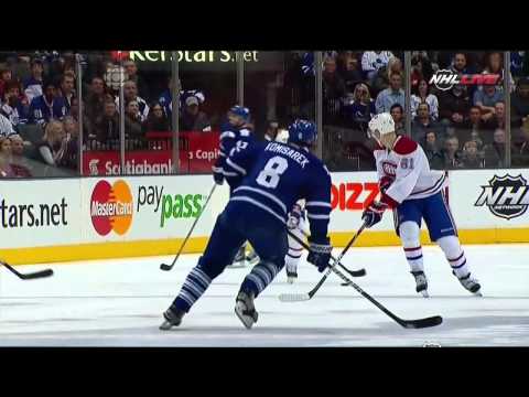 Mike Komisarek cranks Travis Moen HD {Dual Feed}