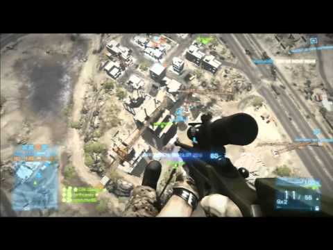 Only in Battlefield 3 Knife, Sniper and Jet Kills on Gulf of Oman HD 720p