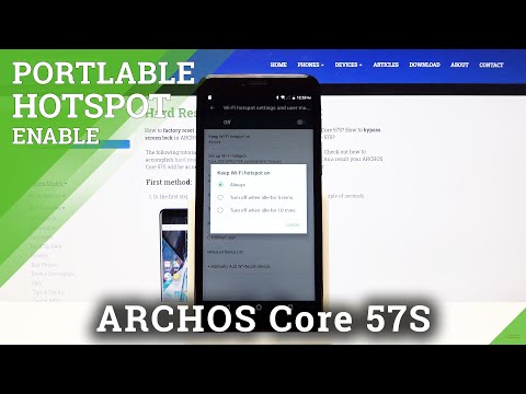 How to Enable Portable Hotspot in ARCHOS Core 57S – Share Wi-Fi