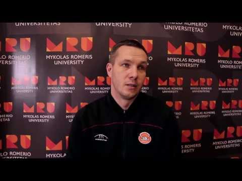 Interviu su treneriu M.Sakalausku bei žaidėju D.Bičkauskiu