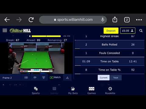 Stephen Hendry vs Matt selt Century break Gibraltar open