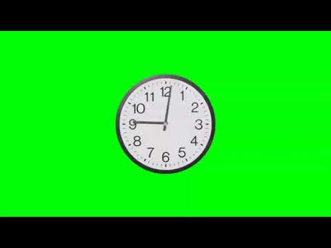 Green screen clock rotation