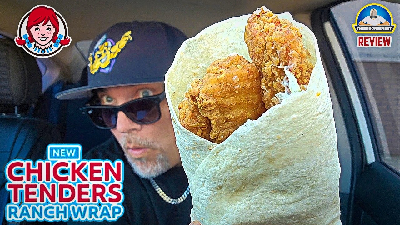 Wendy's® Chicken Tenders Ranch Wrap Review! 🐔🥙 | Snack Wrap Who? | theendorsement