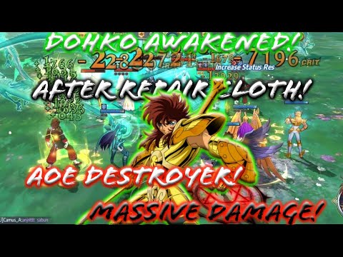 Saint Seiya: Awakening - Awakened Libra Dohko! After Repair Cloth! Massive Aoe Damage! 16 Dragon!