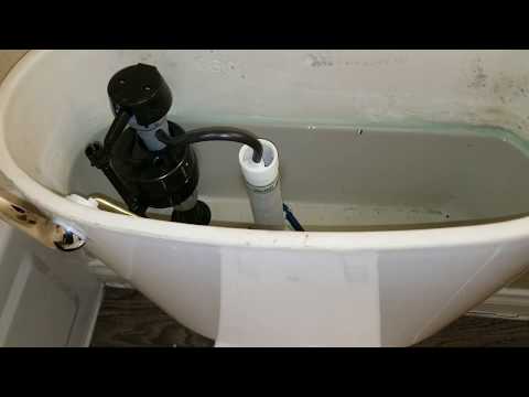 Part of a video titled Adjusting Toilet Fill Valve - YouTube