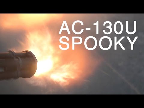 AC-130 Gunship In Action - Close Air Support Live-Fire Training
