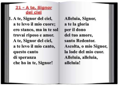 21 - A te, Signor del ciel - Innario Avventista 2014