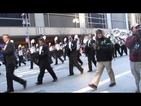UMASS Minuteman Marching Band in the Macy's Thanksgiving Day Parade