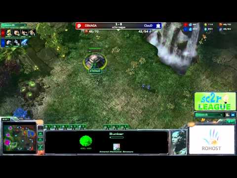 sc2ro League - gA w7 ClouD vs DIMAGA