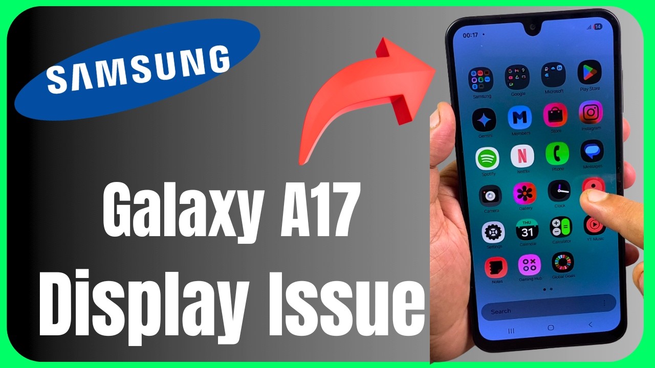 Color Inversion On Android - Samsung Galaxy A17 Display Issue