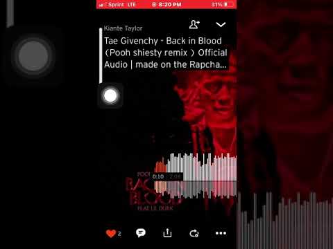 Tae Givenchy - Back in Blood (Pooh shiesty remix) Official Audio Prod. By Double0Kreep