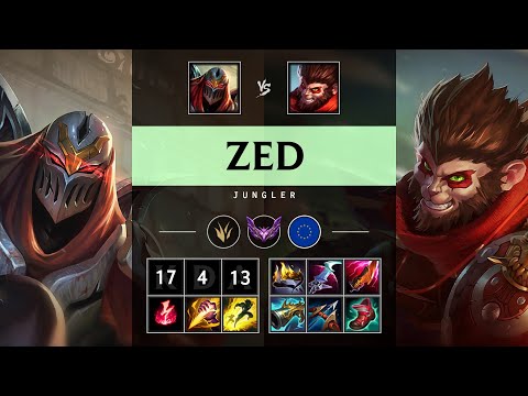 Zed Jungle vs Wukong: Dominating - EUW Master Patch 25.S1.1