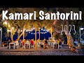 Kamari Santorini, nightlife walking tour 4k, highest quality video across YouTube, Greece 2023
