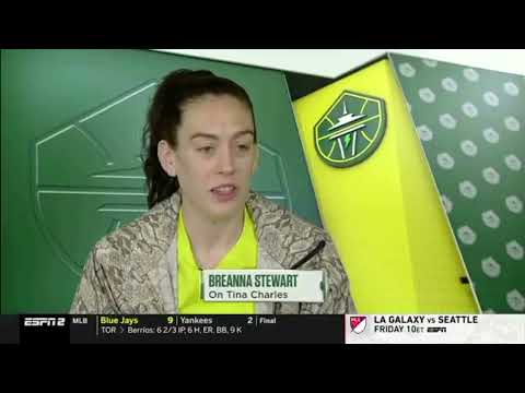 Breanna Stewart on adding Tina Charles to the team