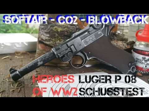 ✔LUGER P08 Precision Shooting | co2 | Blowback | Heroes of WW2 | WaffenPassionUnited | Airsoft
