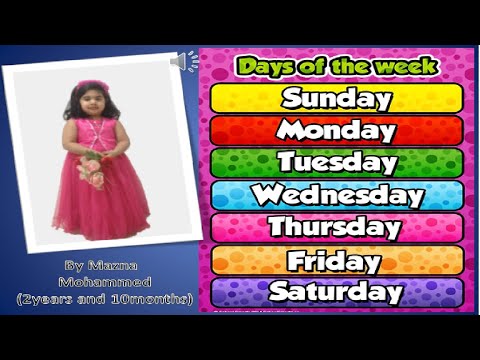 Days of Week By Mazna