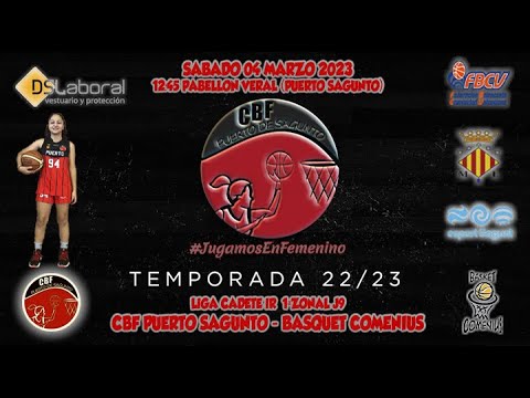 Videohighlights Cadete DSL Laboral CBF Puerto Sagunto - Basquet Comenius (LIGA J9 22-23)