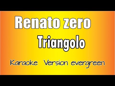 Renato Zero  - Triangolo (versione Karaoke Academy Italia)