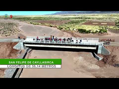 El municipio de Papel Pampa recibió dos puentes vehiculares