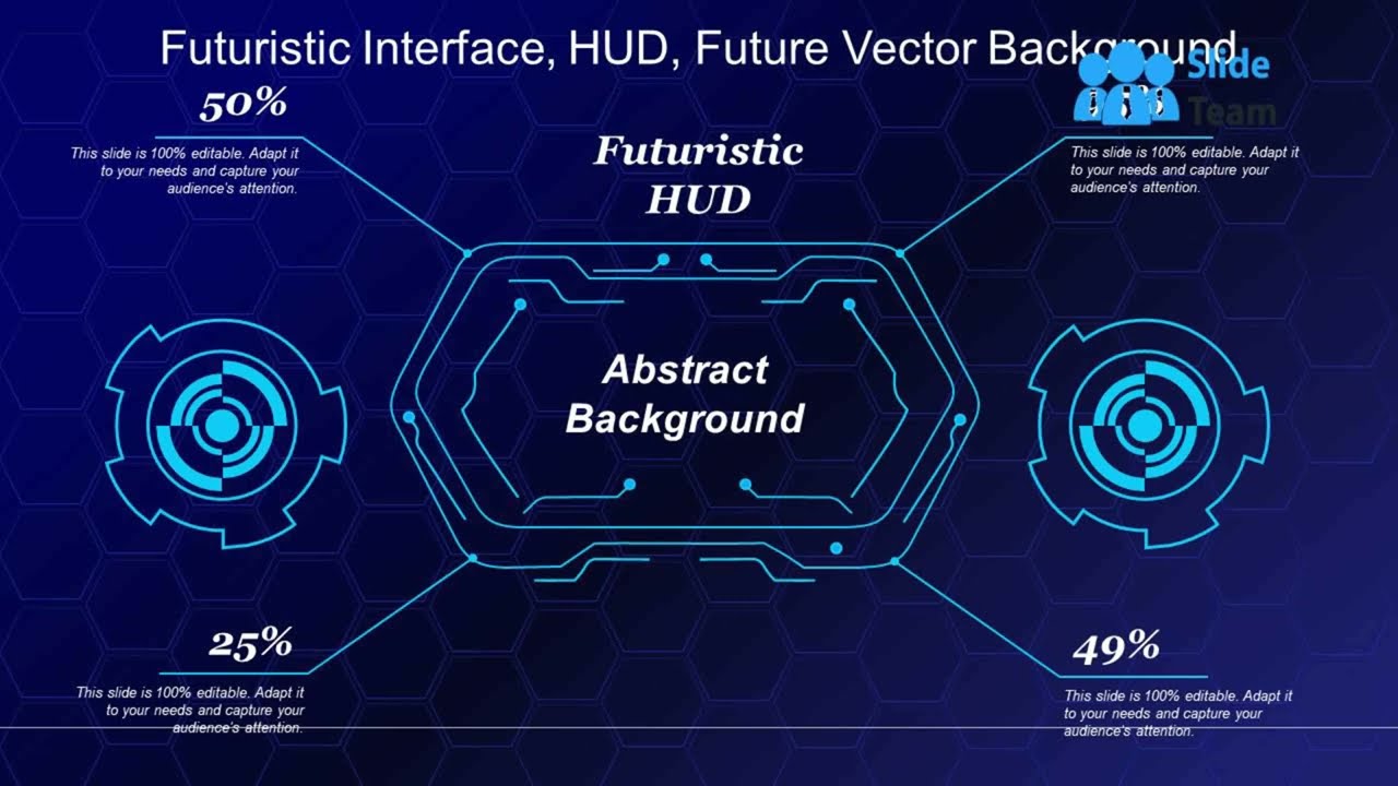 Futuristic Interface Hud Future Vector Background