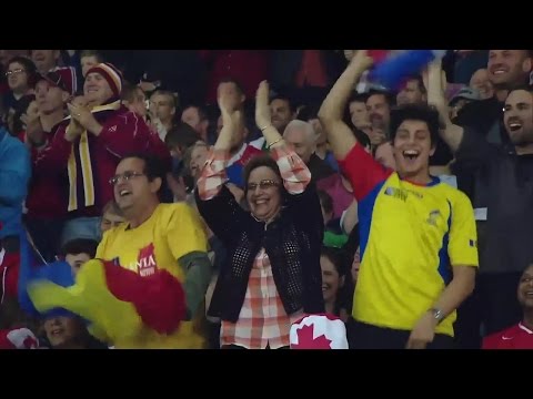 Jubilant scenes as Romania beat Canada in amazing comeback