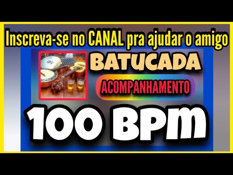 Batucada de Samba e Pagode | Acompanhamento 100 BPM no Cavaco e Banjo (Palhetada)
