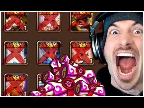 Feeding ALL the Nat 5's for LD Scrolls. (Summoners War)
