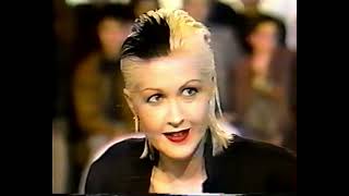 Cyndi Lauper - My First Night Without You and receives a gold record 4 her 3rd album in France, 1989