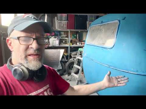 Scamp trailer 16’ 1979 Remodel part 6 (let’s dip this in paint!)
