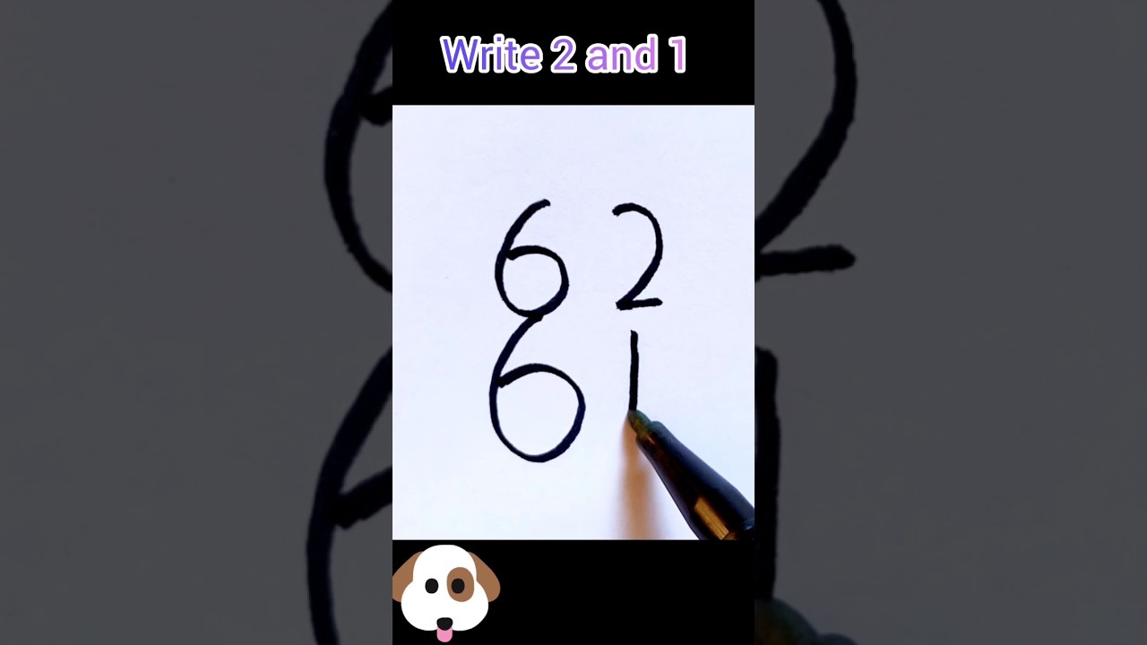 drawing a dog using numbers and letters #draw #simpledrawing #simplestrokes  #digitalpainting #us