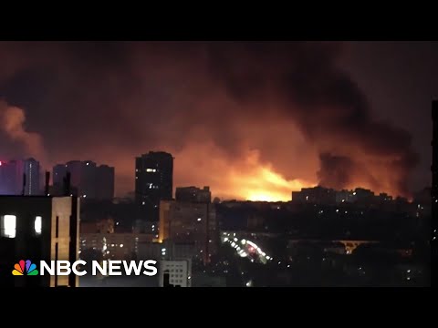 Ukraine says Kyiv hit by largest Russian aerial assault since the war began