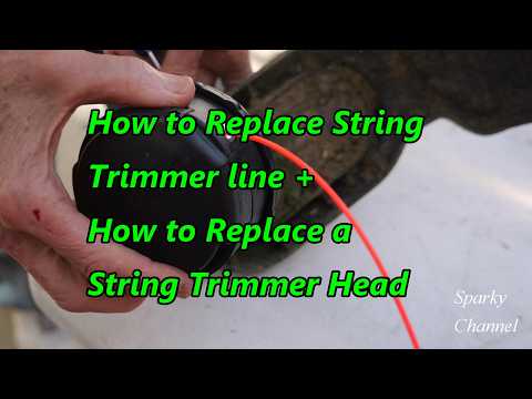Replace String Trimmer Line and Head Easily