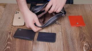 Женская сумка из натуральной кожи Vintage 22436 черная