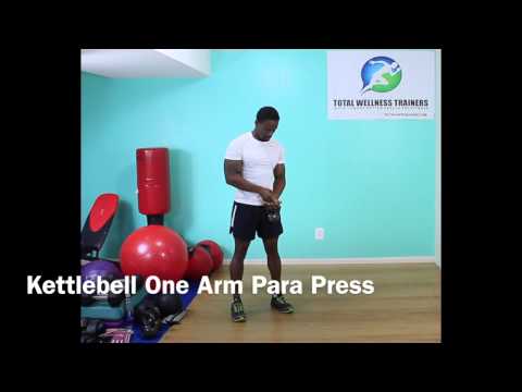 Kettlebell One Arm Para Press