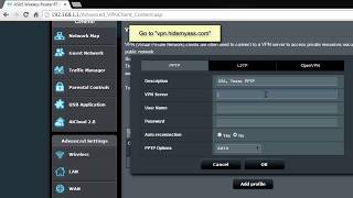 Asus PPTP Setup for HMA! Pro VPN (Original firmware)