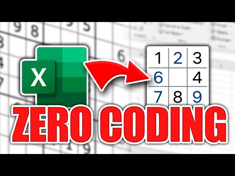 EASY WAY to make SUDOKU in Excel in 3 Minutes