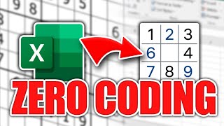 EASY WAY to make SUDOKU in Excel in 3 Minutes