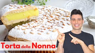 TORTA della NONNA - Grandma's Custard Cake - VEGAN Italian Recipe