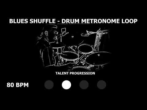 Blues Shuffle   Drum Metronome Loop   80 BPM