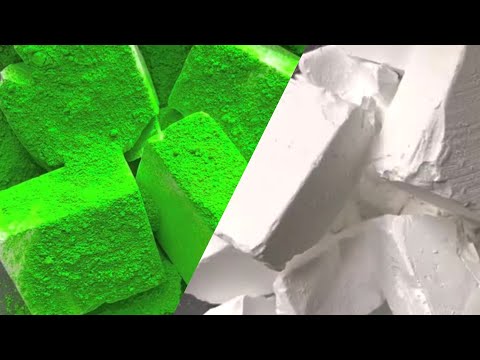 Super Soft Fluffy Chalk | Fresh Gym chalk Crumble 🌩️☁️ | White as snow ⛄️| Satisfying Crush