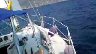 preview picture of video 'Sailboat ''Pegasus'' - Sailing in Kalamata'