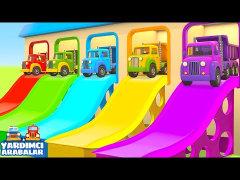 🔴 ÇİZGİ FİLM Yardımcı Arabalar - Türkçe izle! Erkek çocuklar için animasyon dizi