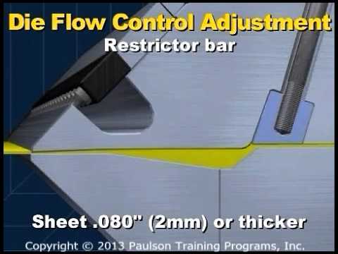 Sheet Extrusion - Controlling Plastic Flow in the Die