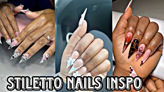 STILETTO NAILS INSPO|KELS♡!|#nailinspiration #stilettonails